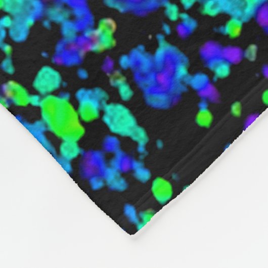 Blauer Spritzer - Fleece Blanket (Ecke)