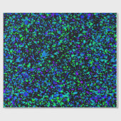 Blauer Spritzer - Geschenkpapier (Flach)