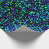 Blauer Spritzer - Geschenkpapier (Ecke)