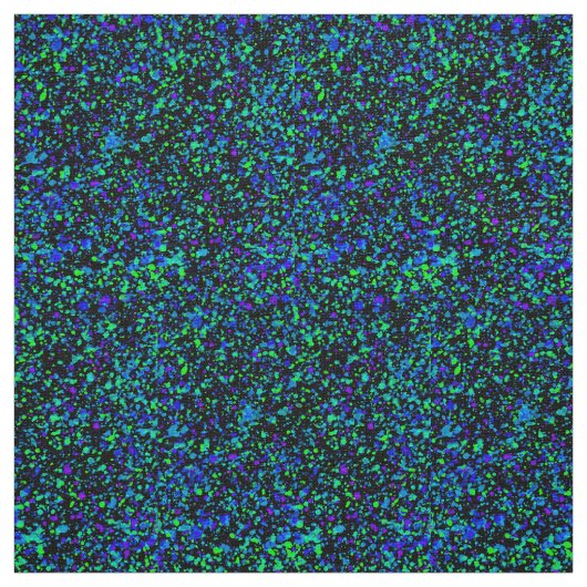 Blauer Spritzer - Gewebe aus Elfenbein Stoff (Muster)