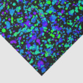 Blauer Spritzer - Gewebepapier Seidenpapier (Ausschnitt)