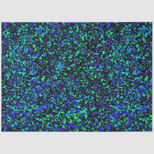 Blauer Spritzer - Gewebepapier Seidenpapier (Vorderseite)