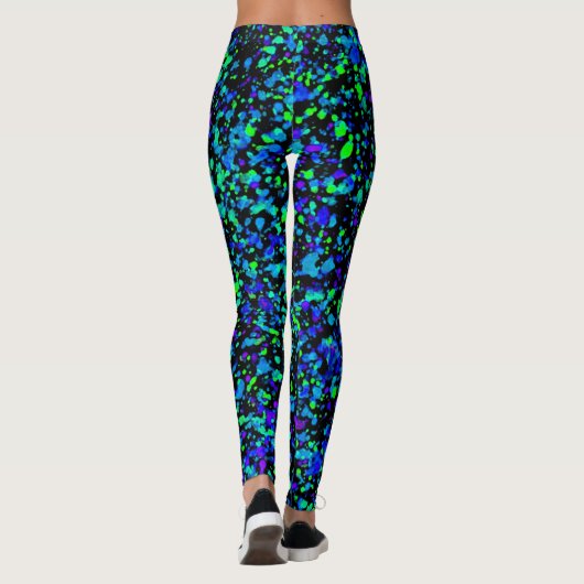 Blauer Spritzer - Leggings (Rückseite)