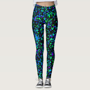 Blauer Spritzer - Leggings