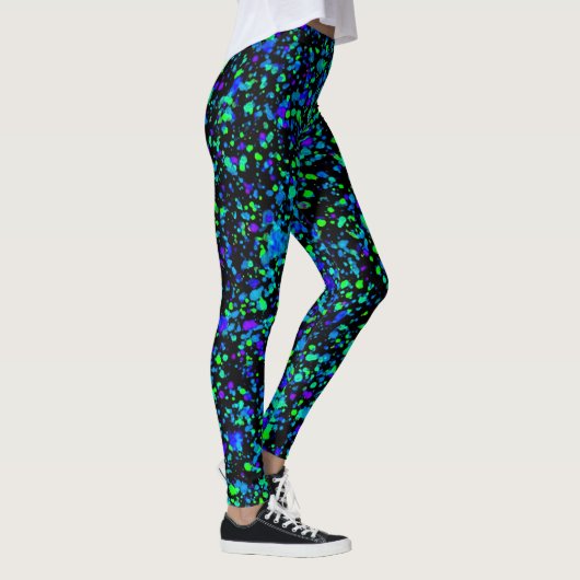 Blauer Spritzer - Leggings (Rechts)