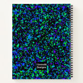 Blauer Spritzer - Notizbuch (Rückseite)
