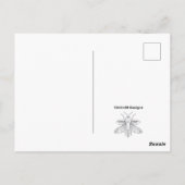 Blauer Spritzer - Postkarte (Rückseite)
