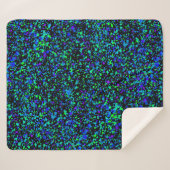 Blauer Spritzer - Sherpa Blanket Sherpadecke (Vorderseite (Horizontal))