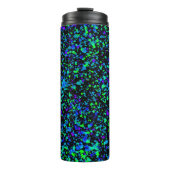 Blauer Spritzer - Thermaltumbler Thermosbecher (Vorderseite)