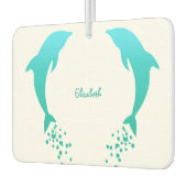 Blauer Sprung Dolphin mit Blasen Air Freshener Autolufterfrischer (Links)