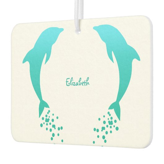 Blauer Sprung Dolphin mit Blasen Air Freshener Autolufterfrischer (Links)