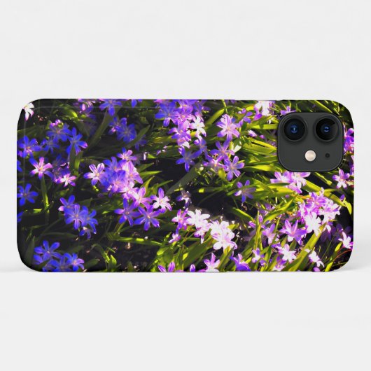 Blauer Squill Spring Blumen Case-Mate iPhone Hülle (Rückseite (Horizontal))