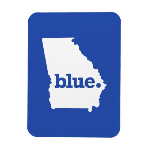 BLAUER STAAT GEORGIEN MAGNET