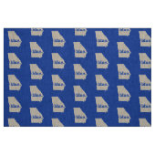 BLAUER STAAT GEORGIEN STOFF (Fat Quarter (45,7 x 55,9 cm))