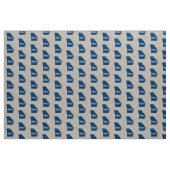 Blauer Staat Georgien Stoff (Yard (91,4 cm))