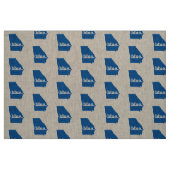 Blauer Staat Georgien Stoff (Fat Quarter (45,7 x 55,9 cm))