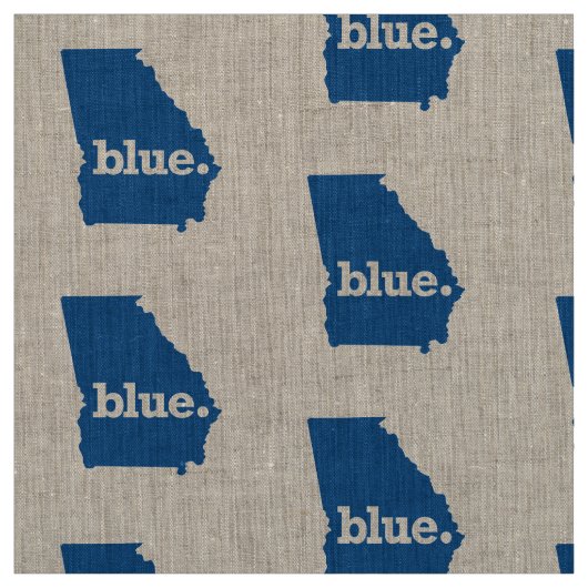 Blauer Staat Georgien Stoff (Muster)