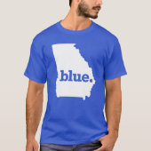 BLAUER STAAT GEORGIEN T-Shirt (Vorderseite)