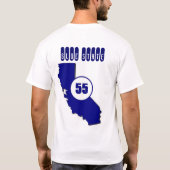 Blauer Staat - Kalifornien T-Shirt (Rückseite)