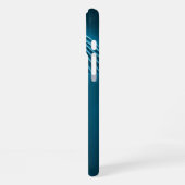 Blauer Stab des Asklepios iPhone Hülle (Linke Seite)