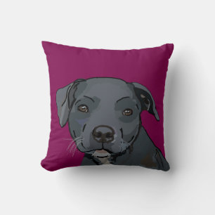 Blauer Stab (Fuscia) Kissen