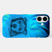 Blauer Staffy-Welpe Case-Mate iPhone Hülle (Rückseite (Horizontal))