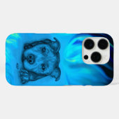 Blauer Staffy-Welpe Case-Mate iPhone Hülle (Rückseite (Horizontal))