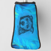 Blauer Staffy Welpe Golf Headcover (Rotieren 90)