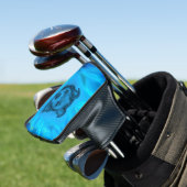 Blauer Staffy Welpe Golf Headcover (In Situ)