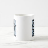 Blauer Stahl, Farbe Kaffeetasse (Mittel)