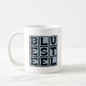 Blauer Stahl, Farbe Kaffeetasse (Links)