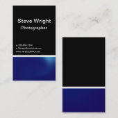 Blauer Stahl Visitenkarte (Vorne/Hinten)