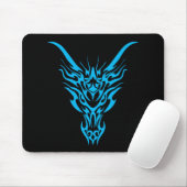 Blauer Stammes- Drache Mousepad (Mit Mouse)