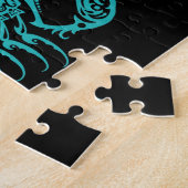 Blauer Stammes- Skorpion Puzzle (Seite)