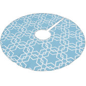 Blauer Star von David Polyester Weihnachtsbaumdecke (Schrägansicht)