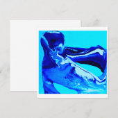 'Blauer Stargazer, der Sterne anstarrt Dankeskarte (Vorne/Hinten)