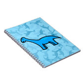 Blauer Stegosaurus Notizblock (Rechte Seite)
