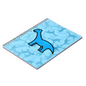 Blauer Stegosaurus Notizblock (Linke Seite)