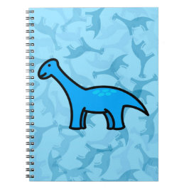 Blauer Stegosaurus Notizblock