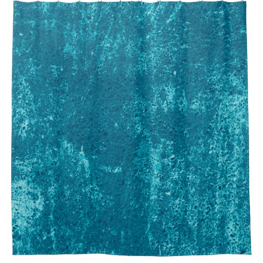 Blauer Stein Duschvorhang (Vorderseite)