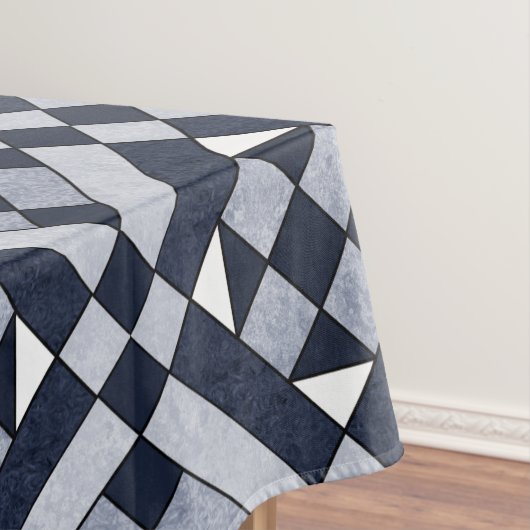 Blauer Steinquilt Tischdecke (Beispiel)