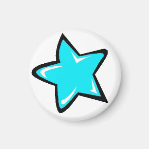 Blauer Stern 2 Magnet