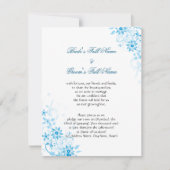 Blauer Stern-Blume Einladung (Vorderseite)