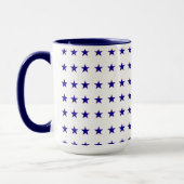 Blauer Stern der amerikanischen Flagge Tasse (Links)