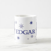 Blauer Stern-Drache-Tasse für Edgar Kaffeetasse (Mittel)