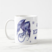 Blauer Stern-Drache-Tasse für Edgar Kaffeetasse (Links)