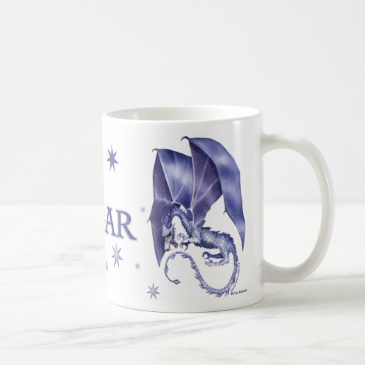 Blauer Stern-Drache-Tasse für Edgar Kaffeetasse (Rechts)