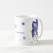 Blauer Stern-Drache-Tasse Kaffeetasse (VorderseiteRechts)