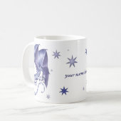 Blauer Stern-Drache-Tasse Kaffeetasse (Vorderseite Links)