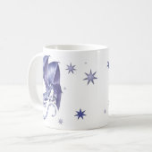Blauer Stern-Drache-Tasse Kaffeetasse (Vorderseite Links)